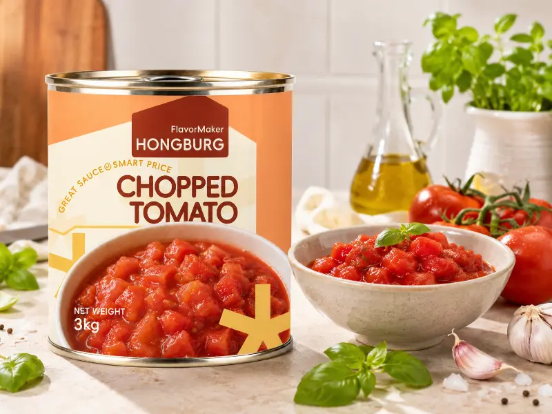 Tomate txikitutako kontserba klasikoak