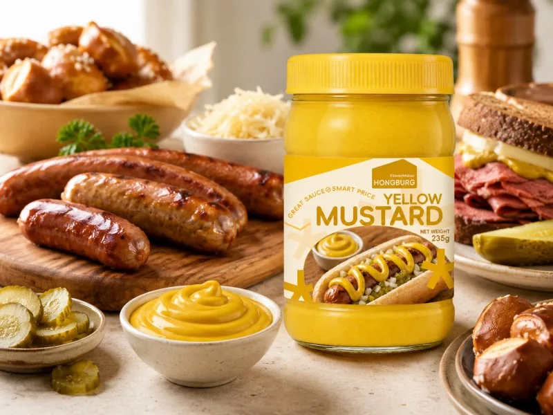 Mostaza horia-saltsa klasikoa