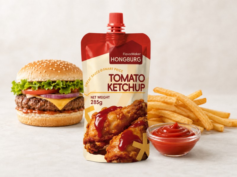 Tomate Ketchup klasikoa patata frijituak eta hanburgesak egiteko