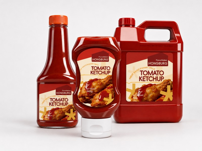 Botila estutu tomate ketchup
