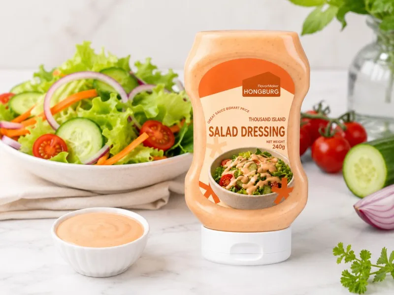 Thousand Island entsalada krematsua janzteko