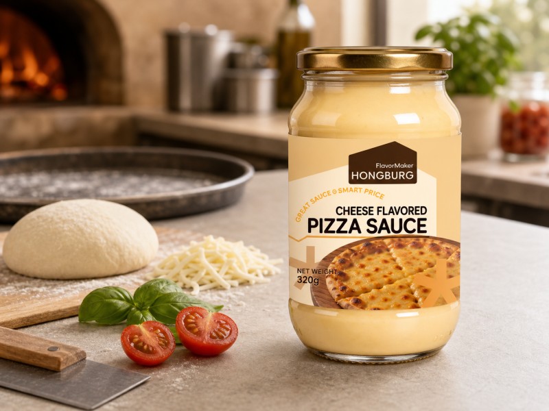 Gazta krematsua zaporeko pizza saltsa lodia