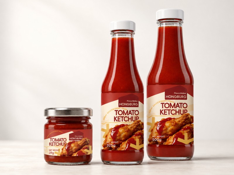 Tomate Ketchup beirazko botila batean