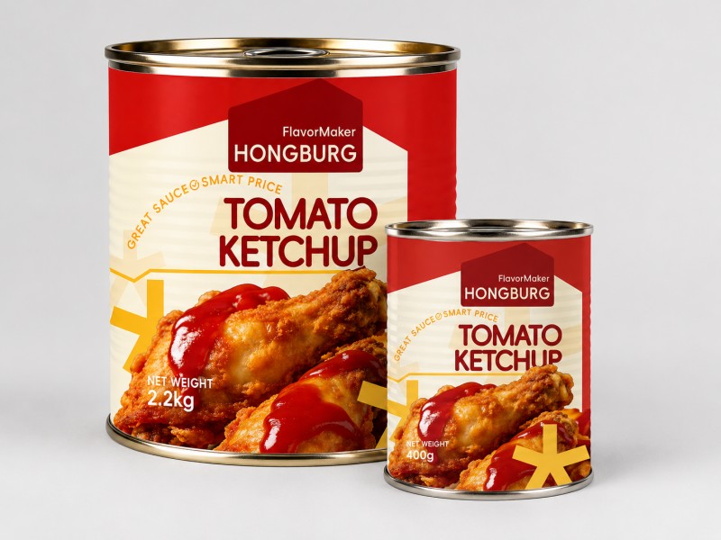 Tomate Ketchup lata batean